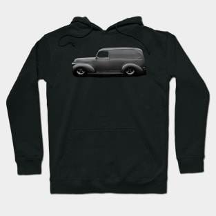 1941 Slammed Chevy Panel - black Hoodie